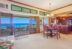The villa features fabulous ocean views from the living room, kitchen and lanai